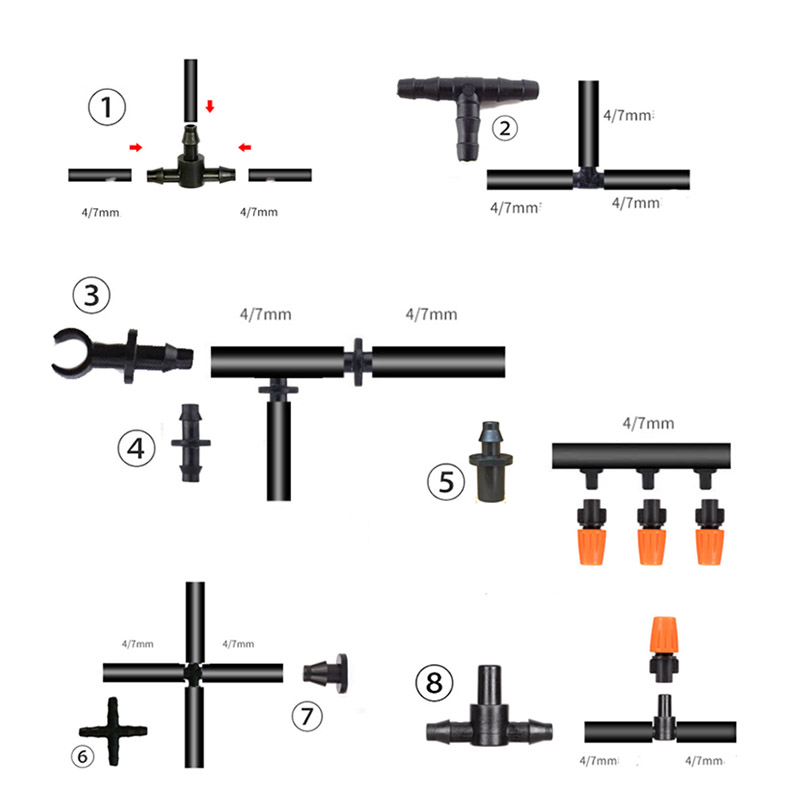 50pcs Garden Drip Irrigation F - Urban Farming System 评论和价格