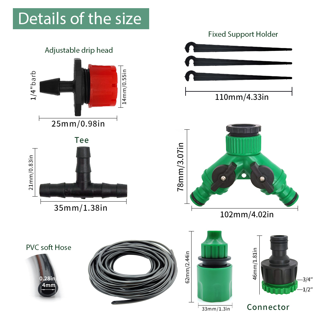 Greenhouse 15M-30M DIY Drip Ir - Urban Farming System 评论和价格