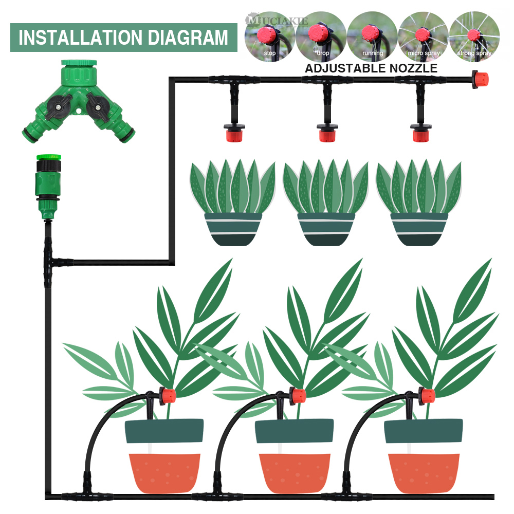 50-5M 1/4'' Hose Adjustable Dr - Urban Farming System 评论和价格